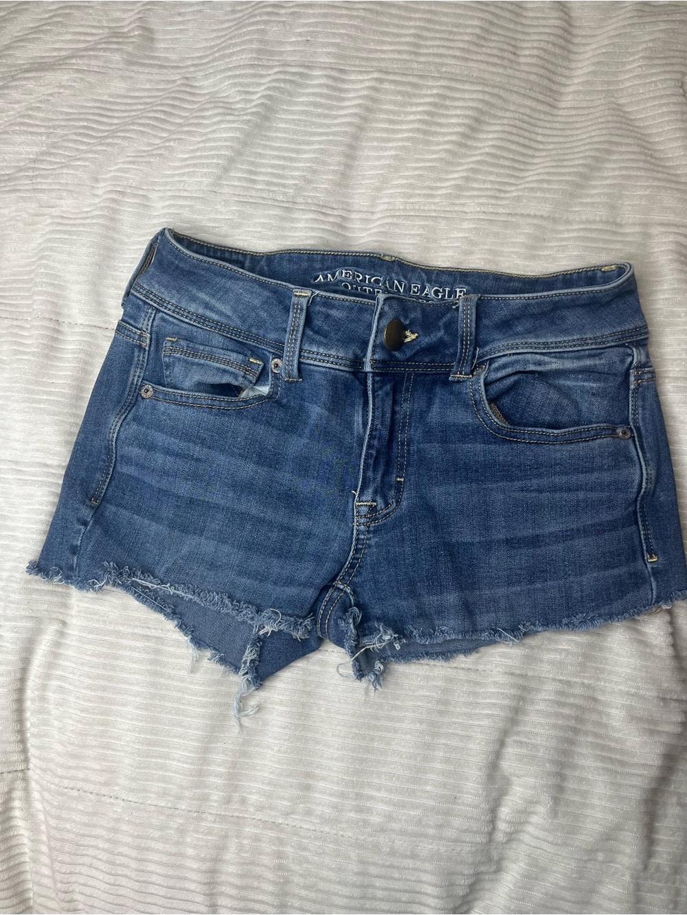 American Eagle Outfitters Blue Denim Cutoff Jean Shorts